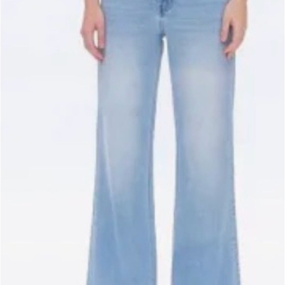 Oneso mid-rise light wash flare wide leg jeans NWT plus size - Picture 7 of 7